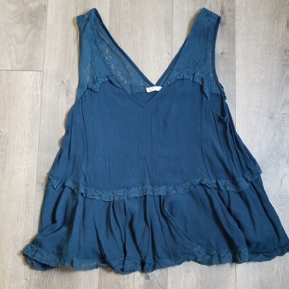 Blue Lacey tank